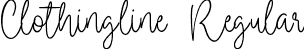 Clothingline Regular font - Clothingline Regular.ttf