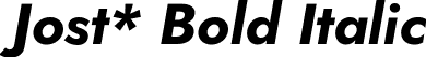 Jost* Bold Italic font - Jost-700-BoldItalic.otf