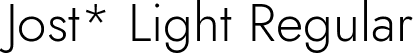 Jost* Light Regular font - Jost-300-Light.ttf