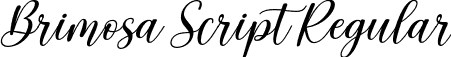 Brimosa Script Regular font - Brimosa Script.otf