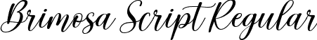 Brimosa Script Regular font - Brimosa Script.ttf