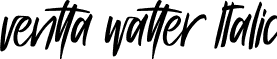 ventta watter Italic font - ventta watter italic.otf