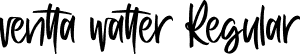 ventta watter Regular font - ventta watter.otf