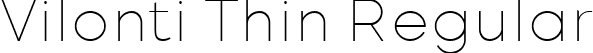 Vilonti Thin Regular font - Vilonti-Thin.ttf