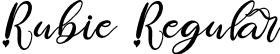 Rubie Regular font - Rubie.otf