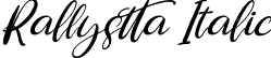 Rallystta Italic font - Rallystta Italic.ttf