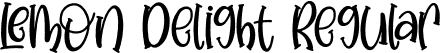 Lemon Delight Regular font - Lemon Delight.ttf