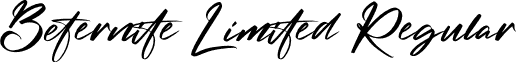 Beternite Limited Regular font - Beternite Limited.otf