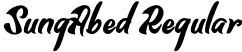 SungAbed Regular font - SungAbed.otf