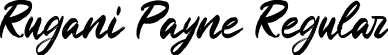 Rugani Payne Regular font - RuganiPayne.otf