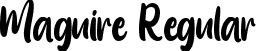 Maguire Regular font - Maguire.ttf