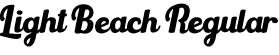 Light Beach Regular font - LightBeach.otf