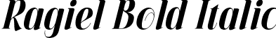 Ragiel Bold Italic font - Ragiel Bold Italic.otf