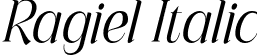 Ragiel Italic font - Ragiel Italic.otf