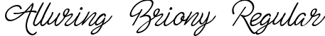 Alluring Briony Regular font - AlluringBrionyFree.ttf