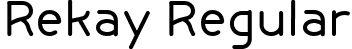 Rekay Regular font - Rekay-Regular.otf