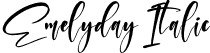 Emelyday Italic font - Emelyday Italic.otf