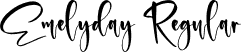 Emelyday Regular font - Emelyday.otf