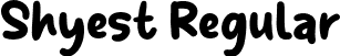 Shyest Regular font - ShyestPersonalUse-Regular.otf