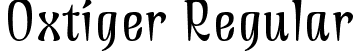 Oxtiger Regular font - Oxtiger-Regular.ttf