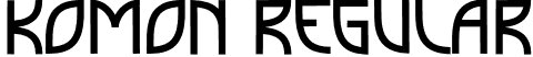 Komon Regular font - Komon.otf