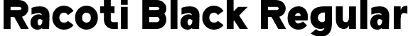 Racoti Black Regular font - RacotiPersonalUse-Black.otf