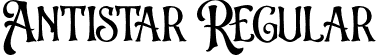 Antistar Regular font - Antistar.otf