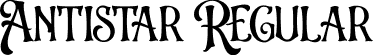 Antistar Regular font - Antistar.ttf