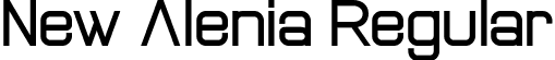 New Alenia Regular font - New Alenia.otf