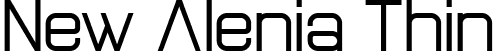 New Alenia Thin font - New Alenia Thin.otf