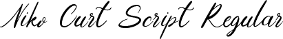 Niko Curt Script Regular font - Niko Curt Script.otf