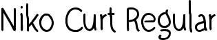 Niko Curt Regular font - Niko Curt.otf