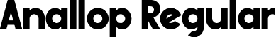 Anallop Regular font - Anallop.otf