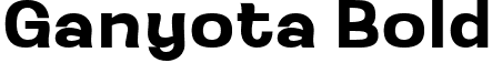 Ganyota Bold font - GanyotaPersonaluse-Bold.ttf