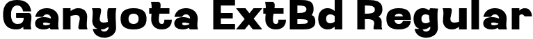 Ganyota ExtBd Regular font - GanyotaPersonaluse-ExtraBold.ttf