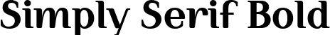 Simply Serif Bold font - SimplySerif-Bold.ttf