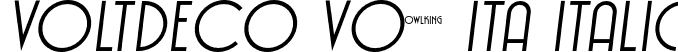 VOLTDECO V02 Ita Italic font - VOLTDECOV02-Italic.otf