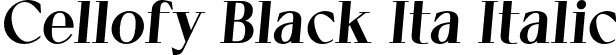 Cellofy Black Ita Italic font - Cellofy-BlackItalic.otf