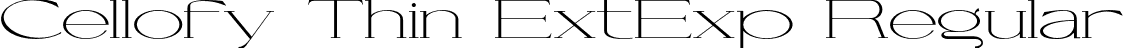 Cellofy Thin ExtExp Regular font - Cellofy-ThinExtraExpanded.otf