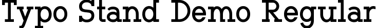 Typo Stand Demo Regular font - Typo Stand Regular Demo.otf