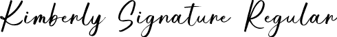 Kimberly Signature Regular font - Kimberly Signature.otf