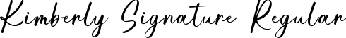 Kimberly Signature Regular font - Kimberly Signature.ttf