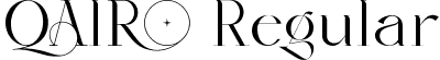 QAIRO Regular font - qairo.ttf