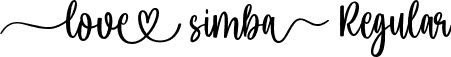 love simba Regular font - Love Simba.otf