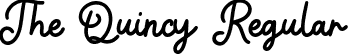 The Quincy Regular font - The Quincy.ttf