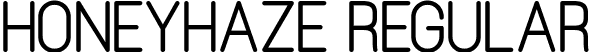 Honeyhaze Regular font - Honeyhaze.ttf