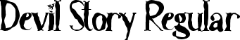 Devil Story Regular font - Devil Story TTF Personal.ttf