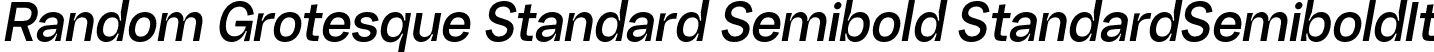 Random Grotesque Standard Semibold StandardSemiboldIt font - RG-StandardSemiboldIt.otf