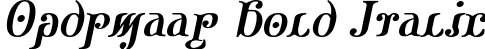 Ondrwaax Bold Italic font - Ondrwaax_b_i.ttf