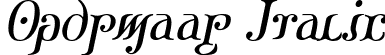 Ondrwaax Italic font - Ondrwaax_i.ttf